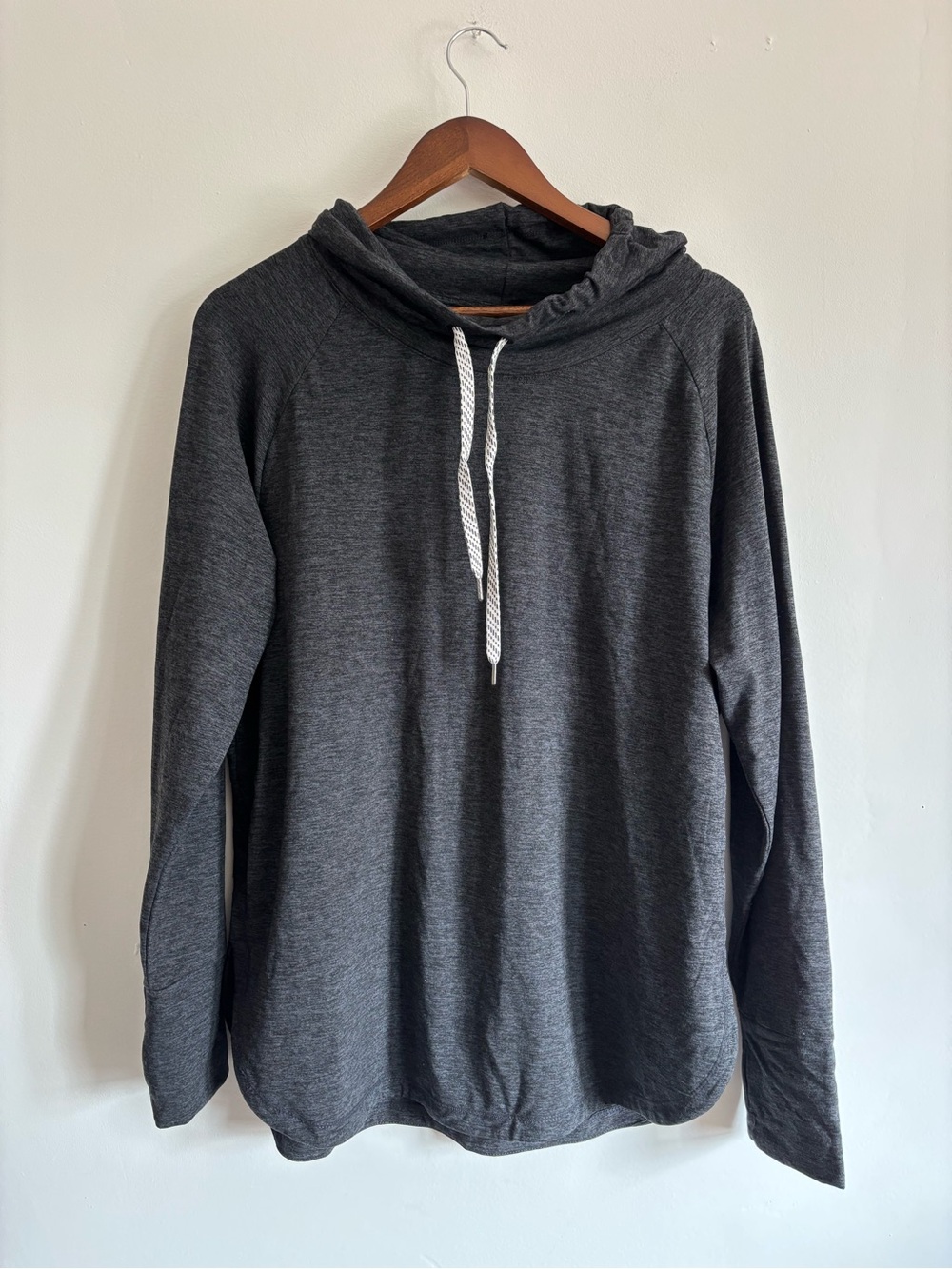 Cozy Charcoal funnel Neck Pullover Sweater